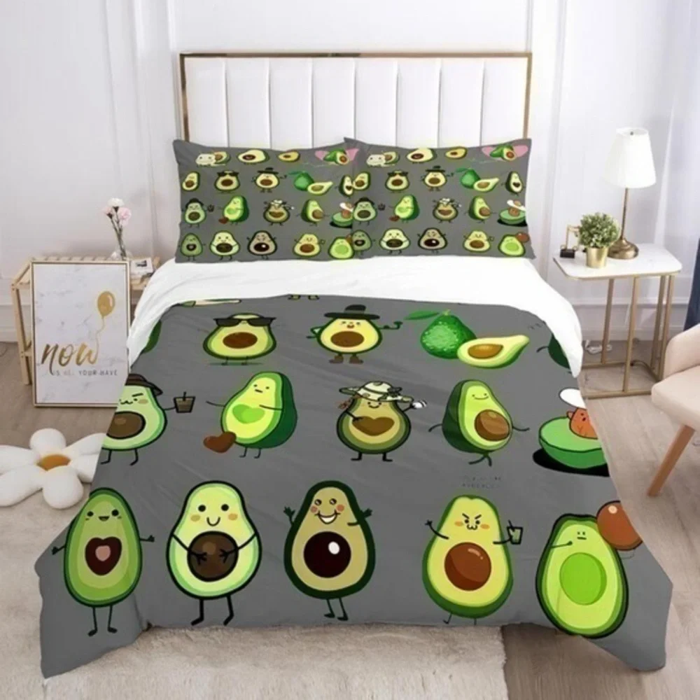 Avocado 🥑 Full Size Duvet Cover with Standard size Pillow Cases